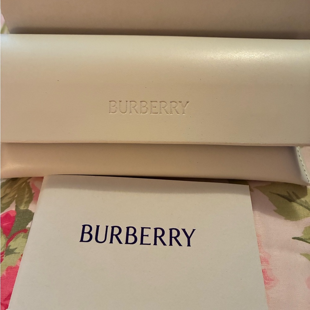 Burberry Cream Sunglass Case